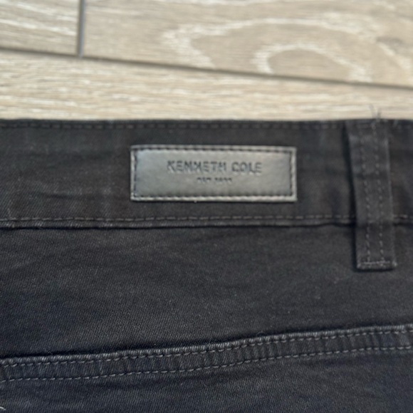 Kenneth Cole Jeans Mens 42X32 Black Slim Fit Straight Stretch - Picture 8 of 13